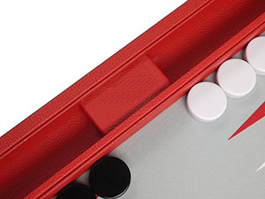Luxury <strong>Travel</strong> Game Leather Lucite Backgammon <strong>Chess</strong> Board <strong>Set</strong> - Product Image 5