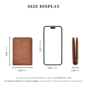 Portefeuille Homme Vintage Slim Minimaliste en Cuir PU à Prix d'Usine avec Fenêtre d'Identité et <span class=keywords><strong>Porte</strong></span>-Cartes pour Poche Avant - Product Image 5