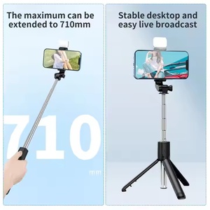 Giá xuất xưởng 2025 mới với gậy selfie ánh sáng bổ sung R1s di động Selfie Stick BT - Product Image 4