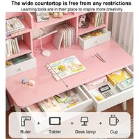 Bureau d'ordinateur moderne pour enfants, table pliable en bois de haute qualité personnalisable avec rangement durable, vente en gros d'usine