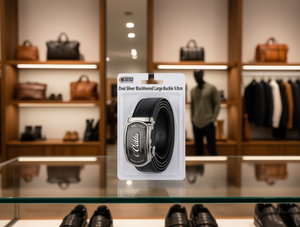 Fibbia per Cintura Ovale in Argento Annerito 5.0cm, Placcata in Metallo con Stampa a Trasferimento Termico - Product Image 2