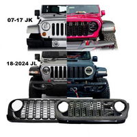 Vente flash : Grille avant tout-terrain 4x4, état neuf, en ABS, pour pare-chocs de camion, compatible avec Jeep Wrangler JL 2018 et 2024