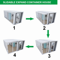 Cabine modulaire préfabriquée de structure en acier de 20 pieds