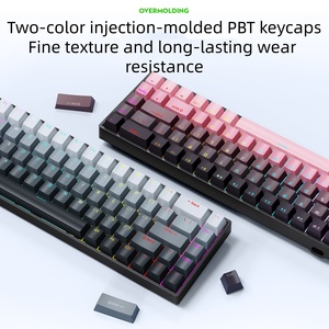 Bàn phím cơ học có thể thay nóng toàn bộ phím K68 Bàn phím di động nhỏ có dây và không dây ba chế độ, máy tính xách tay ngoài để chơi game - Product Image 6