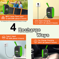 Livraison gratuite USA LiFePO4 onde carrée 120W PD 30W type-c entrée sortie portable camping générateur solaire avec panneau solaire