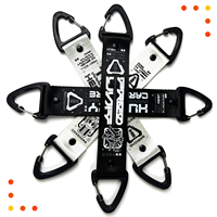 Lanyard Gantungan Kunci Besi Logo Kustom Terlaris dengan Pengait, Grosir Pabrik, Aksesoris Tali Berubah Warna Motif Babi