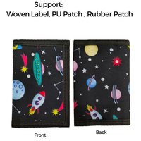 Dompet Perjalanan Remaja Custom, Kantong Kain Anti Sobek, Tas Uang Ber-resleting, Motif Sepak Bola, Tempat Kartu Mini, MOQ Rendah
