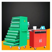 Meitong Chariot d'armoire à outils en métal de qualité professionnelle avec conception pliable OEM personnalisable pour garage d'atelier