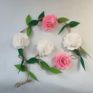 Diy Handgemaakte Vilten Bloemen Voor Decoratie Vilt Bloemen Slingers