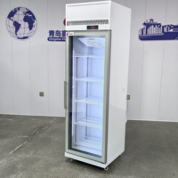 Réfrigérateur de présentation professionnel à porte unique réglable, réfrigérateur vertical commercial avec étagères pour cave à vin