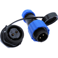Connecteurs de câble YITKOR IP68 étanches SP16 pour l'automobile, certifiés CE, mâle et femelle, 2 à 9 broches, haute qualité