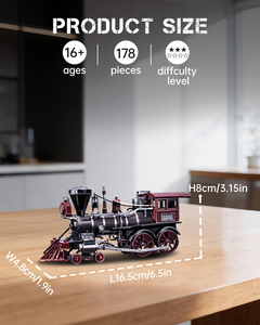 Piecececool ชุดตัวต่อโมเดลรถไฟไอน้ำทำจากโลหะ3D HP457-KR เลวีอาธานสำหรับเด็กและผู้ใหญ่ - Product Image 3
