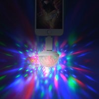 Mini lampe disco à commande sonore, lumière de scène DJ, petite boule magique LED pour la décoration de fête familiale KTV