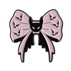 Estilo Punk Halloween DIY Gótico Bowknot Pin Rosa Bow Estetoscópio Pin Esmalte Médicos Enfermeiros Série Médica Broches Lapela - Product Image 6