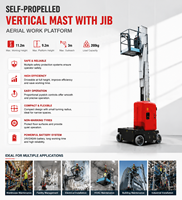Plataforma Elevadora Móvil MDBOT con Mástil Vertical Eléctrico, Elevador de Personal para Operaciones de Gran Altura