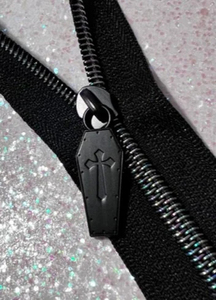 Oco tùy chỉnh kích thước màu đen mờ dây kéo puller đôi Sider #5 kéo batty Quan Tài Túi xách quần áo may mặc - Product Image 2