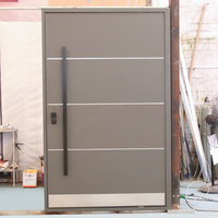 Seeyesdoor Conceptions de portes et fenêtres en acier classiques et modernes Entrée simple extérieure Entrée avant en aluminium pour villa maison