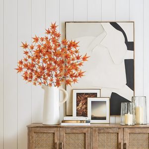Prix de gros – Nouveauté : Feuilles d'érable artificielles aux couleurs d'automne pour la décoration intérieure ou les mariages - Product Image 6