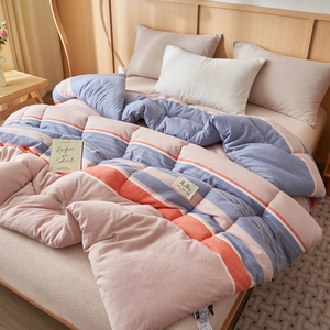 Tối giản sinh viên đại học Duvet <span class=keywords><strong>Comforter</strong></span> cho ký túc xá mùa đông ấm áp in Quilt nhà khách sạn sử dụng polyester thân thiện với môi - Product Image 4