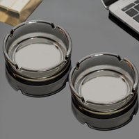 Cendrier en verre cristal de Logo personnalisé économique Allume-cigare de grand style populaire pour fumer Accessoires personnalisés