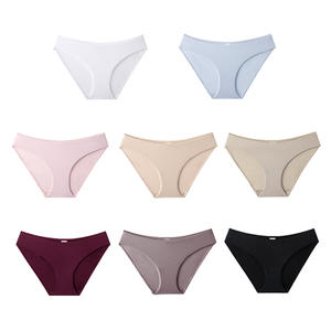 Tanga de Seda de Hielo de Color Sólido, de Tiro Bajo, Cómoda, Transpirable, Sin Costuras, Elástica, Ajustada a la Cadera, Cintura Personalizada, Alta Calidad - Product Image 1