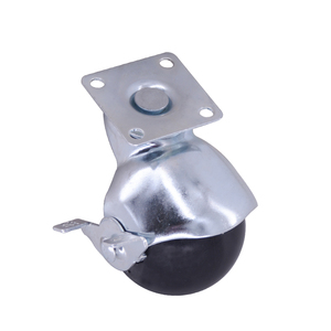 Kugelförmige Lenkrollen Schwarze Kugelrollen Metallrollen für Möbel - Product Image 2