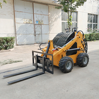 Spedizione Gratuita ZM Mini Skid Steer Loader Capacità Nominale 200kg Tipo Cingolato Motore EPA Diesel Compatto per Uso Agricolo Certificato CE