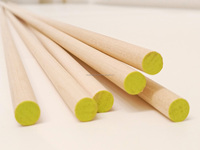 7/8*36 pouces | Tiges en bois de bouleau naturel de haute précision 22,2*914 mm pour projets de bricolage de meubles, bâtonnets d'artisanat