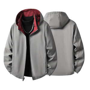 Veste à capuche ample haut de gamme pour homme, idéale pour le style business décontracté, coupe-vent et chaude pour l'hiver, légère et respirante pour le printemps – Nouveauté - Product Image 3