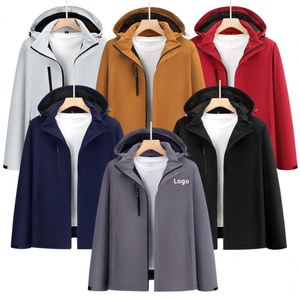 Chaqueta Cortavientos Impermeable con Capucha, Personalizable con Logotipo, Desmontable, para Hombre y Mujer, Deportiva, Táctica, para Exteriores - Product Image 1