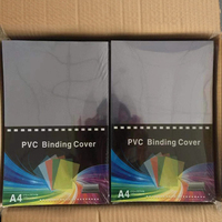 Couvertures de reliure HSQY en PVC et PP, format A3, A4, A5, couverture de livre en plastique transparent pour reliure spirale