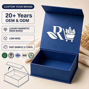 Boîtes rigides de luxe CRD en papier, pliables, avec fermeture magnétique, doublure en éponge, pelliculage mat, logo personnalisé pour parfums et bijoux haut de gamme - Product Image 1