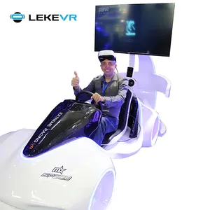 LEKE VR Park ركوب الخيل مشروع الأعمال الواقع الافتراضي لعبة قيادة الممر آلة 9D محاكاة سيارة سباق VR