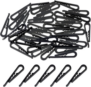 2inch/50mm <span class=keywords><strong>Pince</strong></span> crocodile en forme de U en plastique noir <span class=keywords><strong>Pince</strong></span> à linge pour tissu <span class=keywords><strong>Pince</strong></span> à vêtement pliable pour chemise avec dents pour la <span class=keywords><strong>couture</strong></span> de chaussettes - Product Image 3