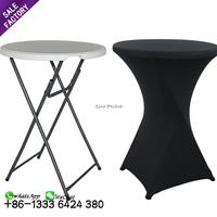 Nouveau Produit Mobilier de Salle à Manger Taille Personnalisée en Plastique Pliable Ronde Banquet Tables de Réception de Mariage