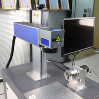 Cabinet/Portable Fiber Laser Graveur Machine avec Rotateur pour Bijoux Bagues Bracelets Marques Texte Logo Petite Entreprise Investissement