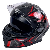 Casque de moto modulaire rabattable homologué DOT avec doublure lavable, casque intégral en ABS, cascos para moto pour accessoires de course