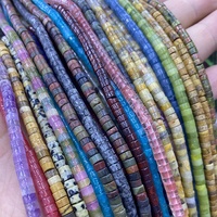 Perles de pierres précieuses rondes irrégulières 3x6mm, perles de pierres naturelles pour la fabrication de bracelets