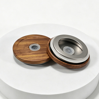 Couvre-gobelets en acier inoxydable de 70 mm pour gobelets réutilisables avec trou pour paille, pour verres à boire avec couvercles de paille pour gobelets à bouche de 57 mm