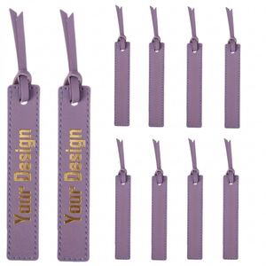 Marcapáginas de Cuero con Borla Grabable con Láser, Envío Rápido, Marcadores de Página Bonitos, Regalo de Aniversario Personalizado - Product Image 2