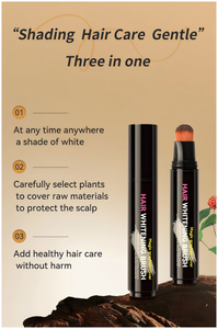 Penna Colorante Temporanea <span class=keywords><strong>per</strong></span> <span class=keywords><strong>Capelli</strong></span> Grigi OEM Impermeabile <span class=keywords><strong>Senza</strong></span> <span class=keywords><strong>Ammoniaca</strong></span>, Crema Coprente <span class=keywords><strong>per</strong></span> Ritocco Radici 20g - Product Image 3