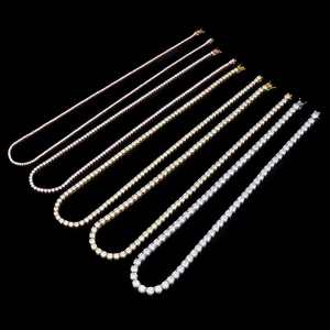 Collier chaîne à maillons en argent sterling 925 plaqué or 18 carats avec moissanite, certifié GRA, longueur personnalisable, style hip-hop, idéal pour les soirées - Product Image 3