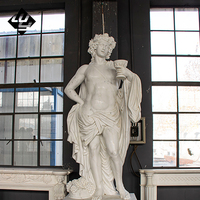 Sculpture personnalisée de Zeus en marbre naturel de haute qualité, sculpture artisanale européenne, portrait de demi-corps.
