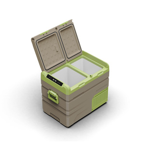 Pour <span class=keywords><strong>Alpicool</strong></span> 45L double zone congélateur portable 12V 24V DC réfrigérateur avec compresseur de voiture pour le camping et l'utilisation de la voiture - Product Image 1