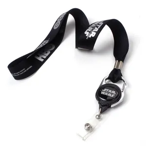 Hot Sale Neck Strap Lanyard Custom Logo ID Card Badge Polyester Lanyard With High Quality