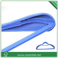 OWENTEK Cintres en velours en acier inoxydable, très demandés, pour l'organisation de placards, gain de place, barre à cravates pour chambre, antidérapants, durables