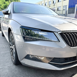 Auto <b>Head</b> Light Lamp Eyelids Eyebrow Headlight Decoration Car <b>Styling</b> Trim for Skoda Superb B8 2016-2018 Body Kit Accessories - Product Image 5