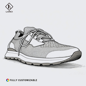 LANCI Produttore di Sneaker, Scarpe di Lusso per Uomo, Calzature Personalizzate Traspiranti in Maglia con Logo, Sneaker di Design di Lusso - Product Image 2