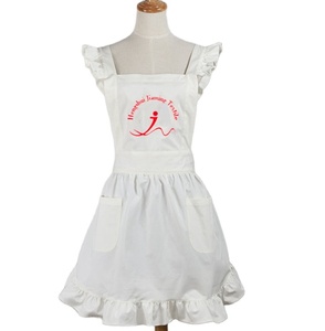 JIAMING Lolita <span class=keywords><strong>mujer</strong></span> <span class=keywords><strong>cocina</strong></span> algodón <span class=keywords><strong>delantal</strong></span> hornear <span class=keywords><strong>cocina</strong></span> <span class=keywords><strong>delantal</strong></span> logotipo personalizado <span class=keywords><strong>delantal</strong></span> impermeable - Product Image 5