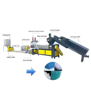 Multi linea di produzione di granuli di plastica granulatori della macchina di pellettizzazione di prezzi della macchina della materia prima del pvc per il riciclaggio della plastica